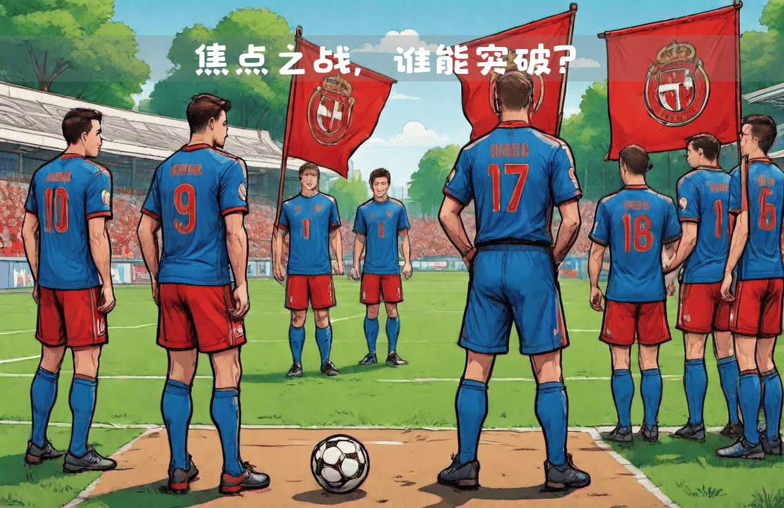 双方球队角逐胜利，比赛陷入胶着状态